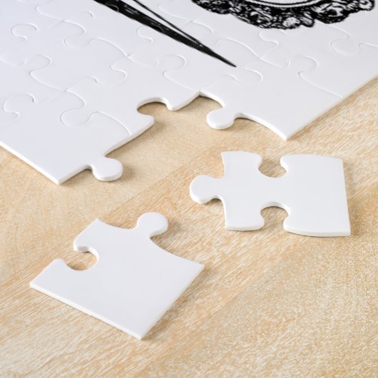 Victoriaans schaarser elegant legpuzzel (Zijkant)