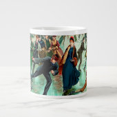 Victoriaans schaatsen winterseizoen grote koffiekop (Voorkant)