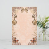 Victoriaans schatkistpapier briefpapier (Staand voorkant)