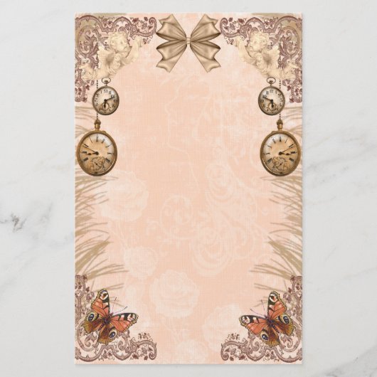 Victoriaans schatkistpapier briefpapier (Voorkant)