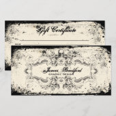 Victoriaans schedel cadeaubon (Voorkant / Achterkant)