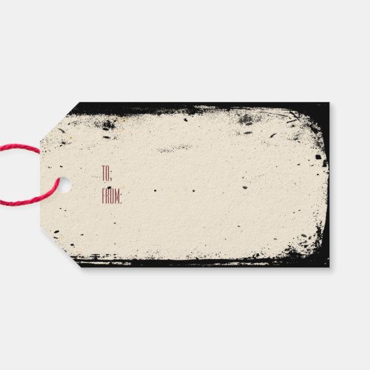  Victoriaans schedel Cadeaulabel (Achterkant Horizontaal)