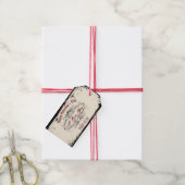  Victoriaans schedel Cadeaulabel (Met Touw)