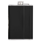 Victoriaans schedel heupfles (Achterkant)