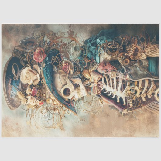 Victoriaans schedel tissuepapier (Voorkant)