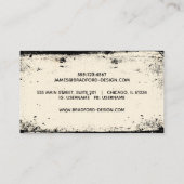  Victoriaans schedel Visitekaartje (Achterkant)