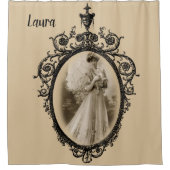 Victoriaans schoengordijn douchegordijn (Voorkant)