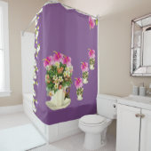 Victoriaans schoengordijn douchegordijn (In situ)