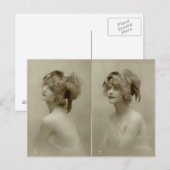 Victoriaans schoonheid briefkaart (Voorkant / Achterkant)