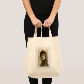 Victoriaans schoonheidsintensieve, netroze bovenzi tote bag (Voorkant (product))