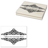  VICTORIAANS SCHROLLEN - VOEG UW BERICHT TOE RUBBERSTEMPEL (Gestempeld)