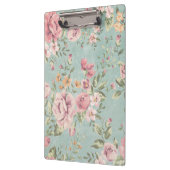  Victoriaans shabby chic bleek blauw florrood Klembord (Links)