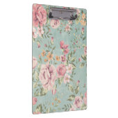  Victoriaans shabby chic bleek blauw florrood Klembord (Rechts)