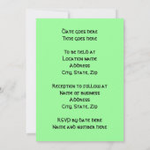 Victoriaans shamrock bruiloft kaart (Achterkant)