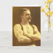  Victoriaans Show Sterk Briefkaart (Gele Bloem)