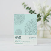 Victoriaans sierlijke Save the Date Briefkaart (Staand voorkant)