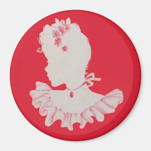  Victoriaans silhouet Magneet (Voorkant)