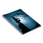 Victoriaans Silhouette Vuurvliegjes & Moonlit Scen Notitieboek (Rechterzijde)