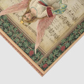 Victoriaans singengel-weefselpapier tissuepapier (Detail)