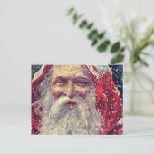 Victoriaans Sint-Nicolaas met ouderwetse ondergang Briefkaart (Staand voorkant)