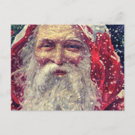 Victoriaans Sint-Nicolaas met ouderwetse ondergang Briefkaart