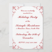 Victoriaans Sint-Nicolaas met ouderwetse ondergang Kaart (Achterkant)