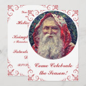 Victoriaans Sint-Nicolaas met ouderwetse ondergang Kaart (Voorkant / Achterkant)