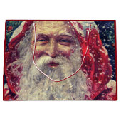 Victoriaans Sint-Nicolaas met ouderwetse ondergang Large Cadeautasje (Voorkant)