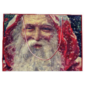 Victoriaans Sint-Nicolaas met ouderwetse ondergang Large Cadeautasje (Achterkant)