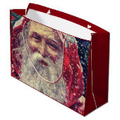 Victoriaans Sint-Nicolaas met ouderwetse ondergang Large Cadeautasje (Achterkant Gekanteld)