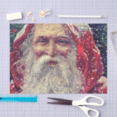 Victoriaans Sint-Nicolaas met ouderwetse ondergang Tissuepapier (Craft)