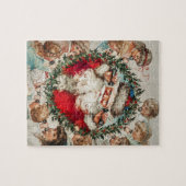 Victoriaans Sinterklaas op Telefoon met Kinderen Legpuzzel (Horizontaal)