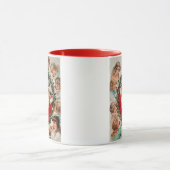 Victoriaans Sinterklaas op Telefoon met Kinderen Mok (Midden)