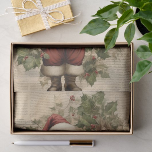  Victoriaans Sinterklaasschrift Decoupage Tissuepapier (Geschenk)