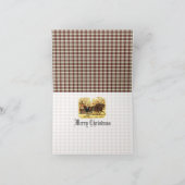 Victoriaans Slaapkerst Feestdagen Kaart (Binnen)