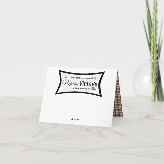 Victoriaans Slaapkerst Feestdagen Kaart (Achterkant)