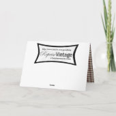 Victoriaans Slaapkerst Feestdagen Kaart (Achterkant)