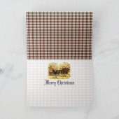 Victoriaans Slaapkerst Feestdagen Kaart (Binnen)