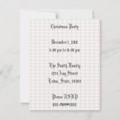 Victoriaans Slaapkerst Feestdagenkaart (Achterkant)