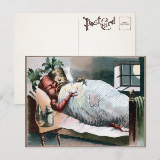 Victoriaans SlaapwortelBriefkaart Briefkaart (Voorkant / Achterkant)