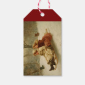 Victoriaans slee cadeaulabel (Voorkant)