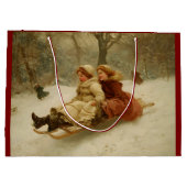 Victoriaans slee groot cadeauzakje (Achterkant)