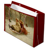 Victoriaans slee groot cadeauzakje (Voorkant Gekanteld)