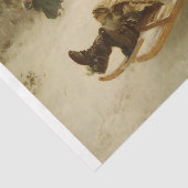 Victoriaans slee tissuepapier (Detail)