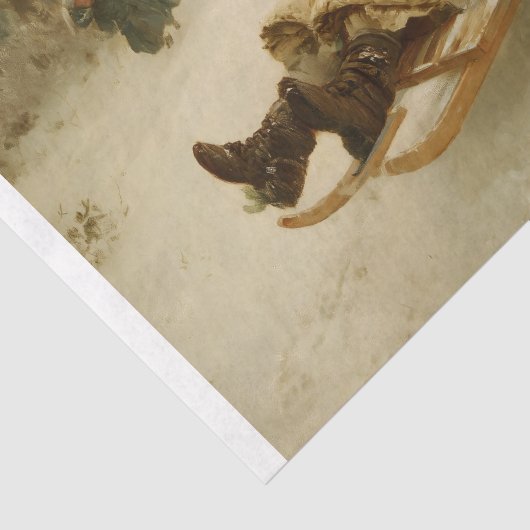 Victoriaans slee tissuepapier (Detail)