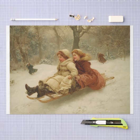 Victoriaans slee tissuepapier (Craft)