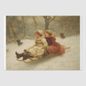 Victoriaans slee tissuepapier (Voorkant)