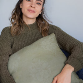  Victoriaans Smoky Green Faded Damask Kussen