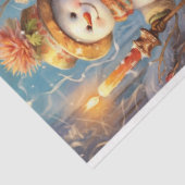 Victoriaans Sneeuw Dames 4 vierkant Tissuepapier (Detail)