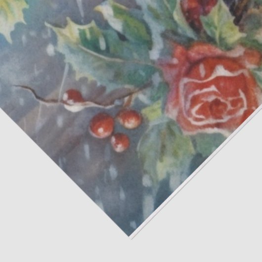 Victoriaans sneeuwman tissuepapier (Detail)